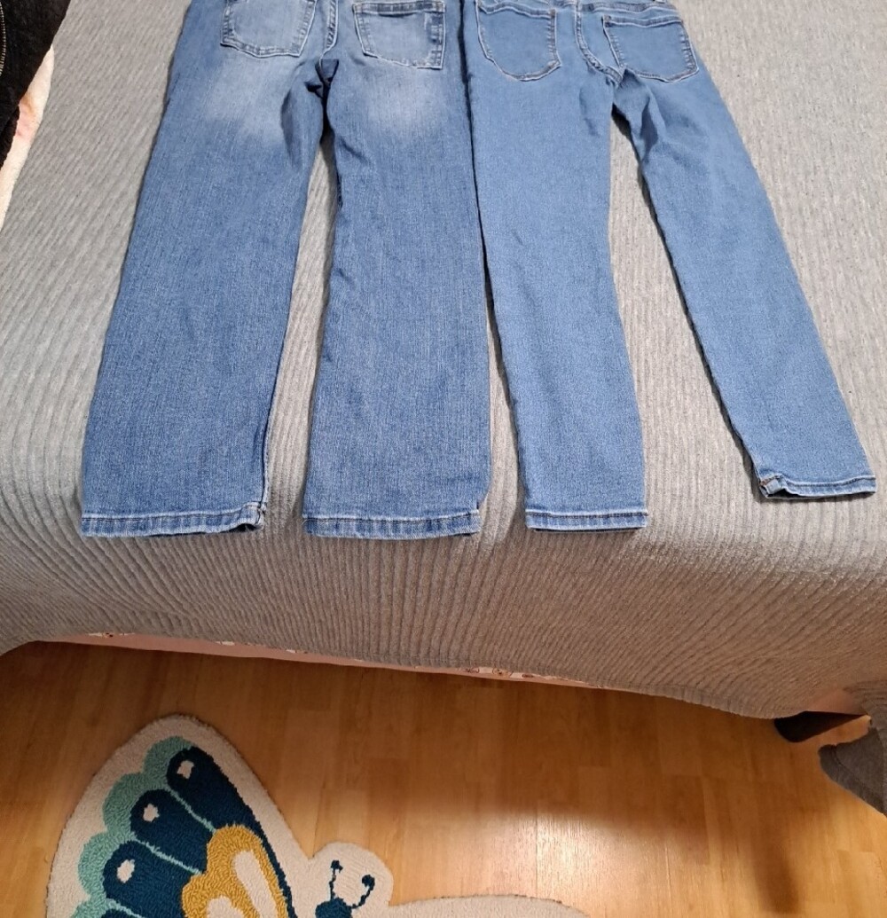 Wonder Nation Girl's Light Blue/ Embroidered Patch Jeans Size 7 Pair - Picture 4 of 4